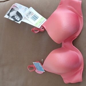 Maidenform The Dream Bra 34B Pink Sleek Fit Demi new with tags